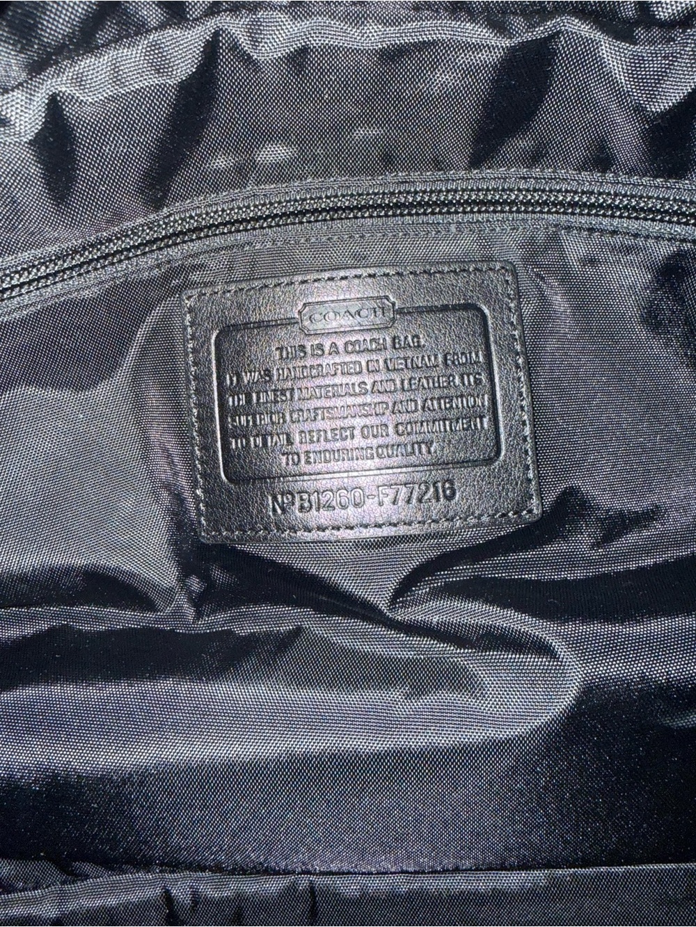 Coach 24” Voyager Travel Duffel Bag with Leather Trim and Shoulder Strap! - Picture 7 of 16